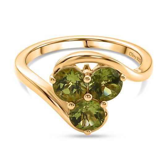 D'Joy Natürlicher Peridot Ring 925 Silber (Größe 17.00) ca. 1.63 ct