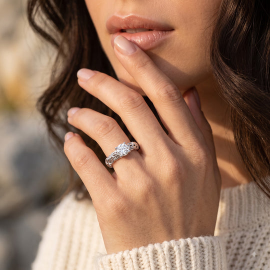 LUXURIANT DIAMOND - Lab Grown Diamant SI-GH Ring 925 Silber (Größe 21.00) ca. 0,98 ct