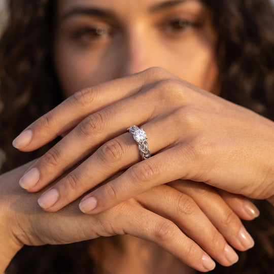 LUXURIANT DIAMOND - Lab Grown Diamant SI-GH Ring 925 Silber (Größe 21.00) ca. 0,98 ct
