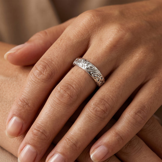 925 Silber Ring (Größe 18.00) ca. 2,75g