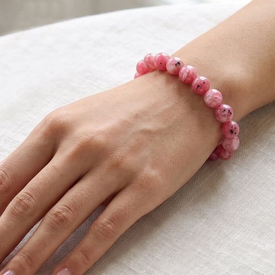 Sakura Rhodochrosit Armband 18 cm ca. 130.00 ct
