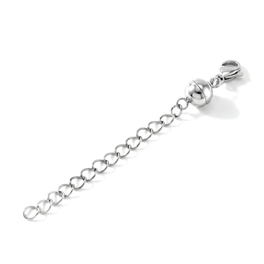 Magnetschließe, 925 Silber Rhodiniert 2,45g
