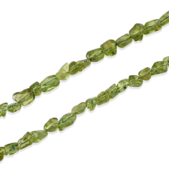 Natürliche Peridot Halskette, ca. 45 cm 316L Edelstahl ca. 90.00 ct