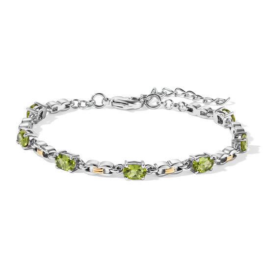 EVER TRUE Peridot Armband ca. 16.5 cm Nickelfreies Messing ca. 3,41 ct.