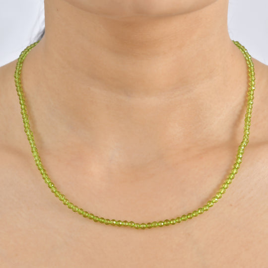 EVER TRUE Peridot Halskette ca. 45 cm 316L Edelstahl ca. 38.00 ct
