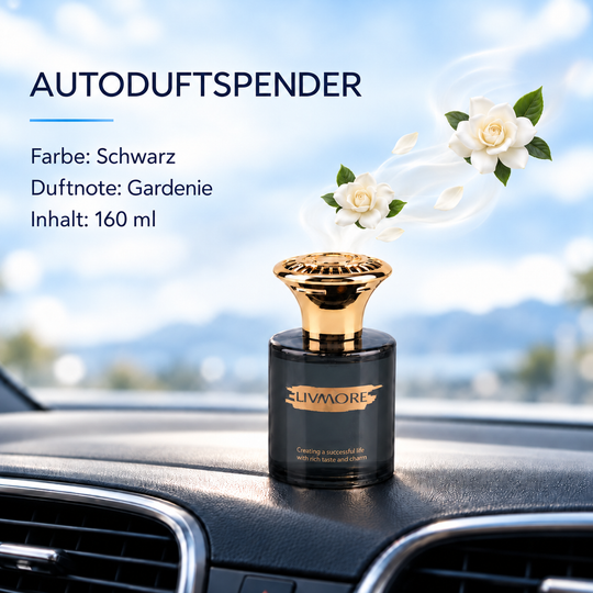 LIVMORE Raumduft mit Gardenienduft, 160 ml, Schwarz