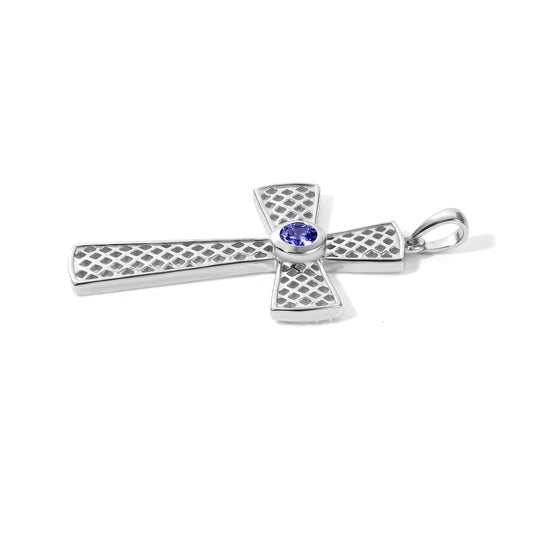 D'Joy Tansanit Anhänger 925 Silber Platiniert ca. 0,24 ct.