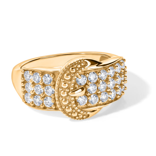 EVER TRUE Weißer Zirkon Ring 950 Kupfer (Größe 20.00) ca. 1,35 ct