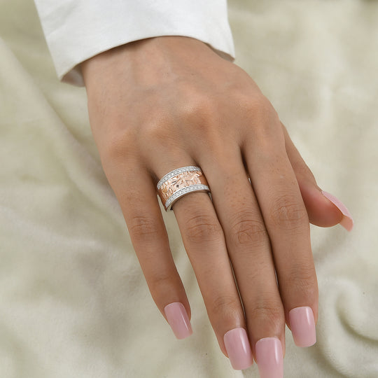 EVER TRUE Moissanit Ring 950 Kupfer (Größe 20.00) ca. 0,36 ct