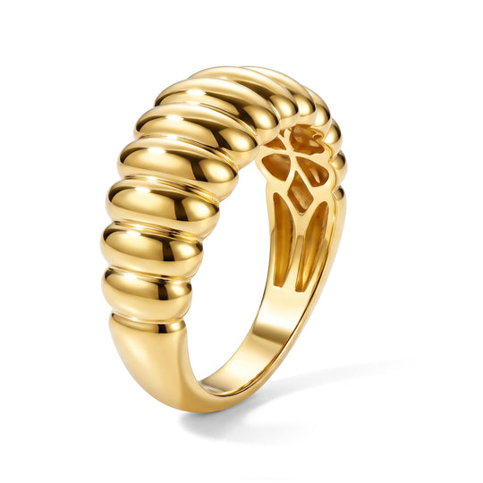 EVER TRUE Reine Bronze 750 VergoldetRing (Größe 17.00) ca. 3,72g