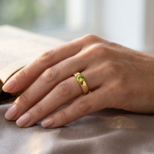 EVER TRUE Peridot Ring Nickelfreies Messing (Größe 19.00) ca. 0,93 ct