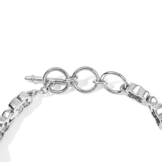 EVER TRUE Blaues Türkis Armband ca. 16.5 cm 316L Edelstahl ca. 14.82 ct