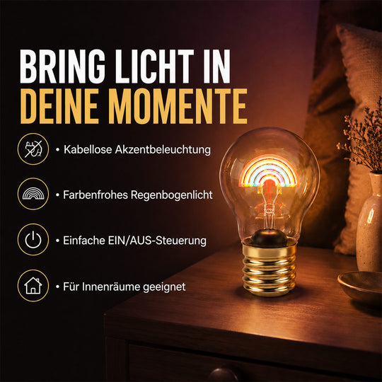LIVMORE Dekorative Wiederaufladbare LED-Glaslampe mit Love-Motiv & USB-C (ca. 6,5 x 12 cm)
