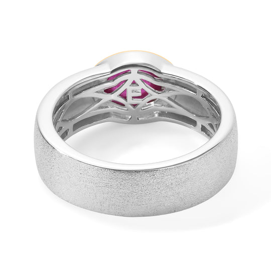 EVER TRUE AA Afrikanischer Rubin (Fissure gefüllt) Ring Reine Bronze (Größe 21.00) ca. 2,20 ct