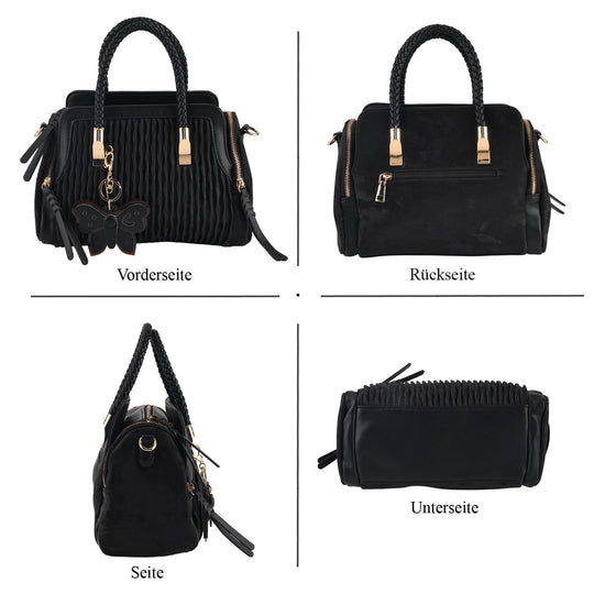 Brand:LA MAREY PU Crossbody bag +Key chain Color:Grey Size: 27*14*17cm , Wall:PU Lining: Polyester Exterior:zipped-1,pocket-2 Interior: Zipped-1,slip-2
