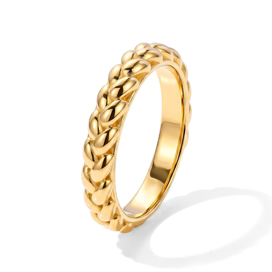 EVER TRUE Reine Bronze 750 VergoldetRing (Größe 18.00) ca. 2,79g