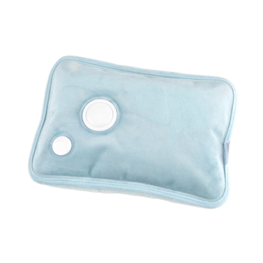 Hot water bag Size: 19*27cm Surface material: PVC+ polyester fabric Plush fabric cover material: 95% polyester + 5% spandex Voltage: AC220V Power: 420W Frequency: 50/60Hz Heat storage fluid: water Charging time :12 to 15 minutes PSE plug explosion-proof