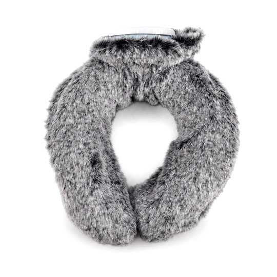 hotwater bag capacity:0.85L size 22*18 Weight:300g matrial: synthetic fur colour:dark grey