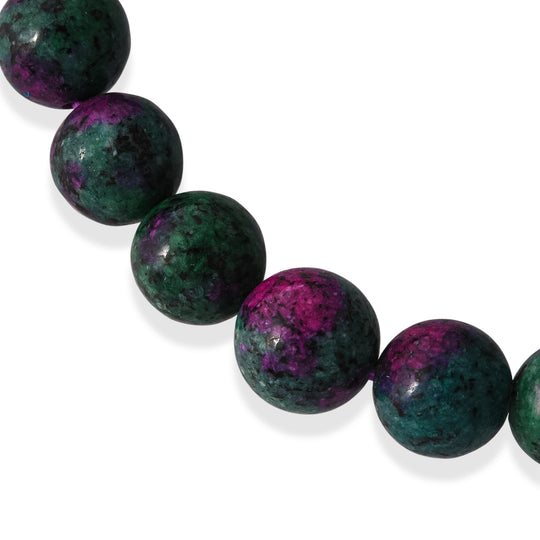Rubin Zoisite Armband 17 cm flexibel ca. 185,00 ct.