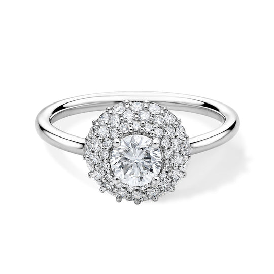 LUXURIANT DIAMOND - Lab Grown Diamant SGL zertifiziert VS-EF Ring 950 Platin (Größe 20.00) ca. 1,02 ct