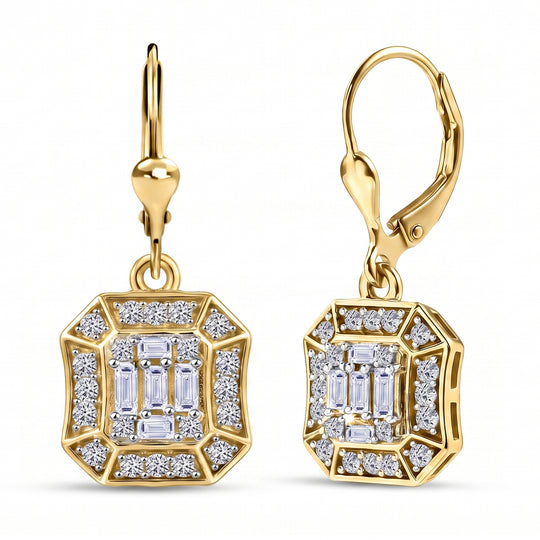 LUXURIANT (8-13 Werktage Lieferzeit) 0,94 ct. SI-GH Labor Diamant Ohrringe, 925 Silber rhodiniert