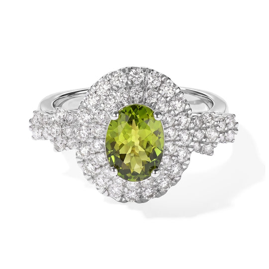 D'Joy AA, Moissanit Ring 925 Silber Rhodiniert (Größe 17.00) (10-16 Werktage Lieferzeit) ca. 1,94 ct