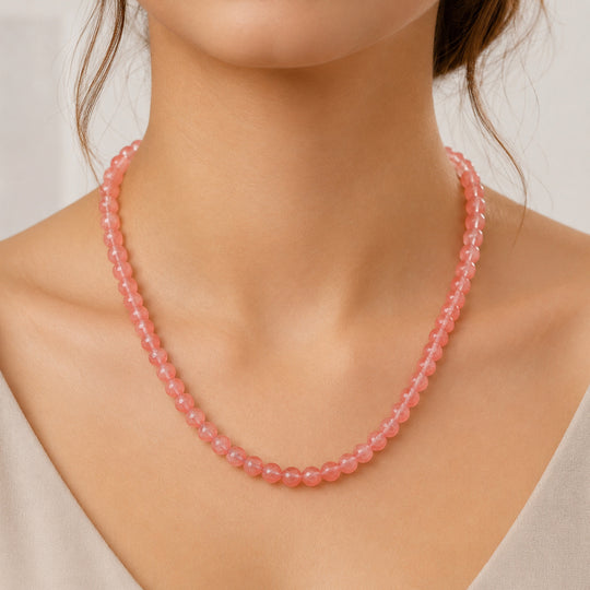EVER TRUE Gebänderter Achat Halskette ca. 50 cm 316L Edelstahl ca. 90.00 ct