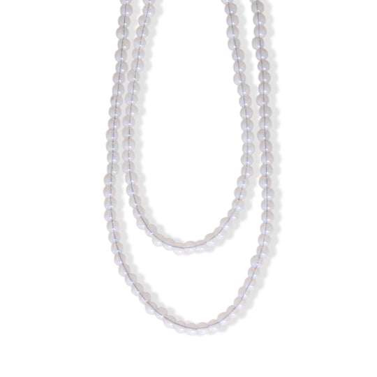 D'Joy Roter Achat Halskette ca. 45 cm Nickelfreies Messing ca. 55.00 ct