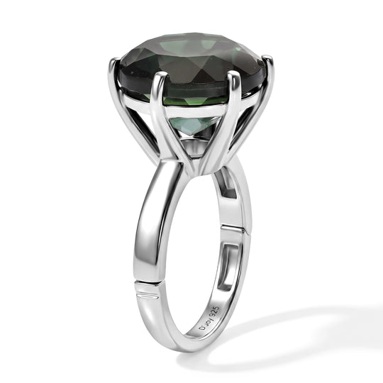 D'Joy Alexandrit Quarz Triplette Ring 925 Silber Rhodiniert (Größe 17.00) ca. 10,16 ct