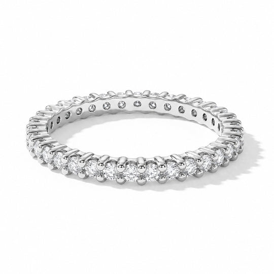 D'Joy Moissanit Ring, 925 Silber 750 vergoldet - 1,02 ct.