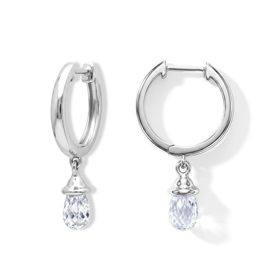 LUXURIANT 2 ct. SGL zertifizierte VS-EF Labor Diamant Ohrringe, 925 Silber 750 Gelbgold Vermeil