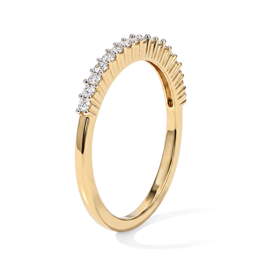 Lab Grown Diamant I1-I2 Ring 925 Silber 750 Vergoldet (Größe 20.00) ca. 0,24 ct