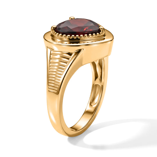 EVER TRUE Mosambik Granat Ring Reine Bronze (Größe 19.00) ca. 3,42 ct