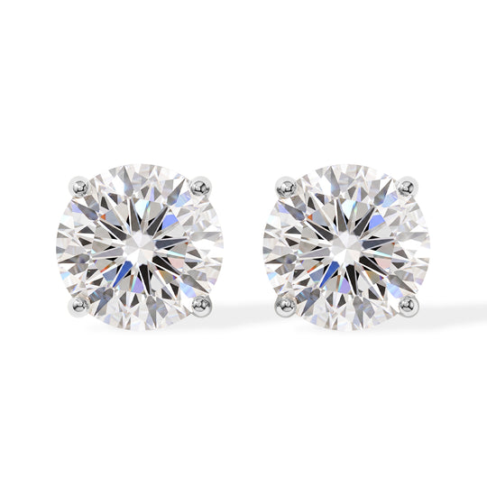 D'Joy GRA zertifiziert Moissanit Ohrringe 925 Silber Rhodiniert ca. 2.00 ct