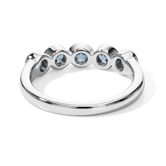 EVER TRUE London Blau Topas Ring Reine Bronze (Größe 21.00) ca. 0,71 ct