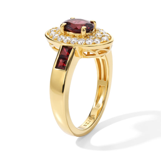 EVER TRUE Mosambik Granat Ring Reine Bronze (Größe 20.00) ca. 1,97 ct