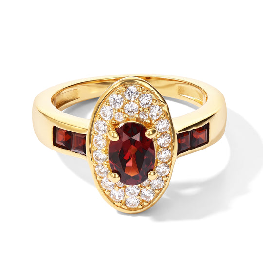 EVER TRUE Mosambik Granat Ring Reine Bronze (Größe 20.00) ca. 1,97 ct