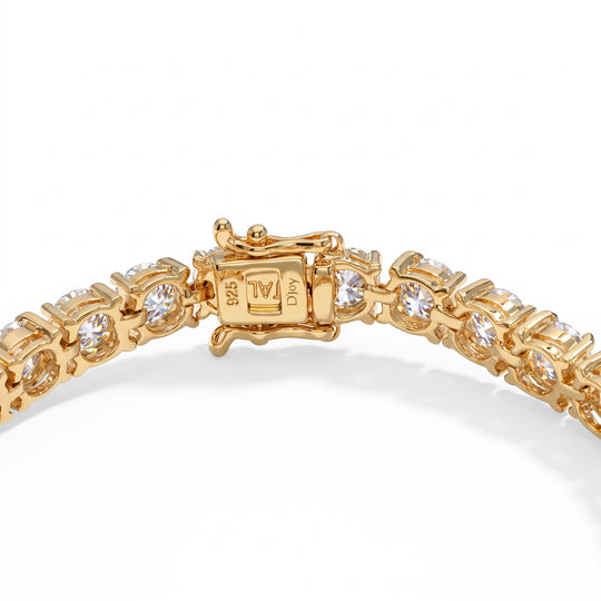 D'Joy Moissanit Armband ca. 20 cm 925 Silber Rhodiniert ca. 17,10 ct.