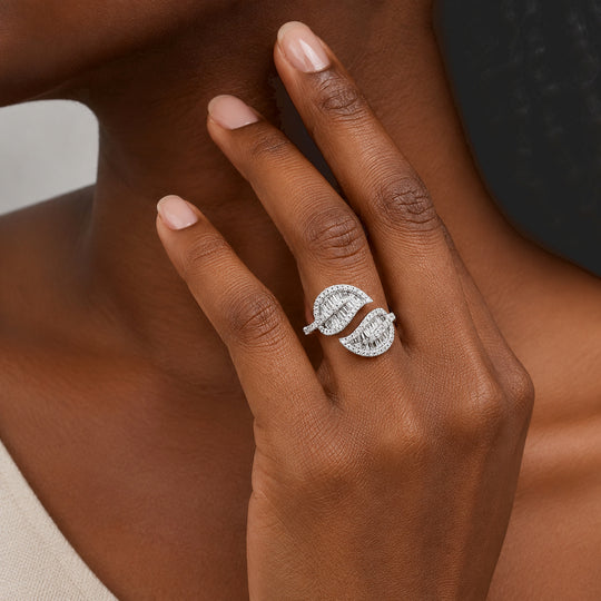 LUXURIANT DIAMOND - Lab Grown Diamant SI-GH Ring 925 Silber Rhodiniert (Größe 17.00) ca. 1,51 ct