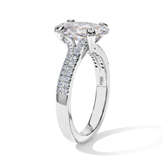 LUXURIANT DIAMOND - Lab Grown Diamant VS-EF Ring 950 Platin (Größe 17.00) ca. 3,01 ct