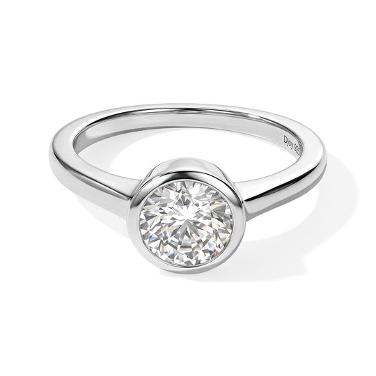 D'Joy Moissanit Ring 925 Silber Platiniert (Größe 16.00) ca. 1,28 ct