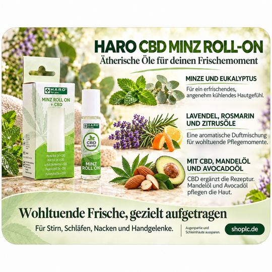 HARO - Minz-roll-on + CBD 10ml