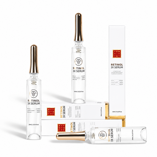TOM-TIT-TOT Retinol 3X Serum, koreanische Gesichtspflege mit Retinol und Bakuchiol, 10ml