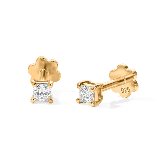 LUXURIANT DIAMOND - Lab Grown Diamant SI-GH Ohrringe 925 Silber 750 Roségold vermeil ca. 1,00 ct.
