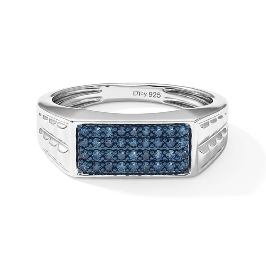 D'Joy Natürlicher Champagner Diamant Ring 925 Silber 750 Roségold vermeil (Größe 16.00) ca. 0,25 ct