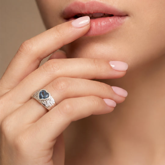 EVER TRUE Himmelblauer Topas Ring Reine Bronze (Größe 21.00) ca. 1,44 ct