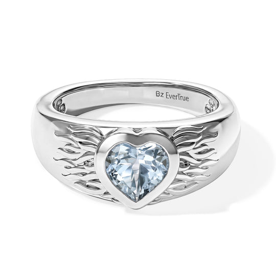 EVER TRUE Himmelblauer Topas Ring Reine Bronze (Größe 21.00) ca. 1,44 ct