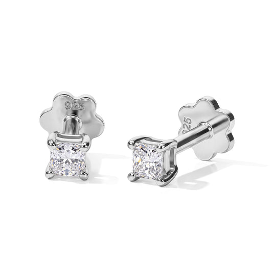 LUXURIANT DIAMOND - Lab Grown Diamant SI-GH Ohrringe 925 Silber 750 Roségold vermeil ca. 1,00 ct.
