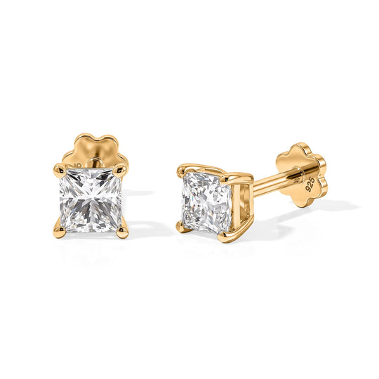 LUXURIANT DIAMOND - Lab Grown Diamant SI-GH Ohrringe 925 Silber 750 Roségold vermeil ca. 1,00 ct.
