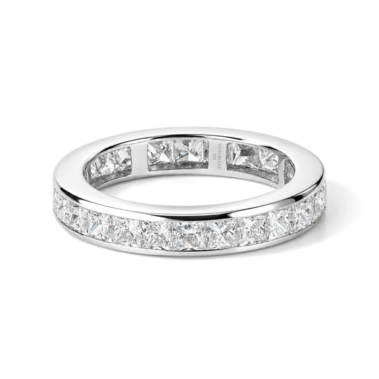 LUXURIANT DIAMOND - Lab Grown Diamant SI Ring 925 Silber Rhodiniert (Größe 20.00) ca. 3,50 ct